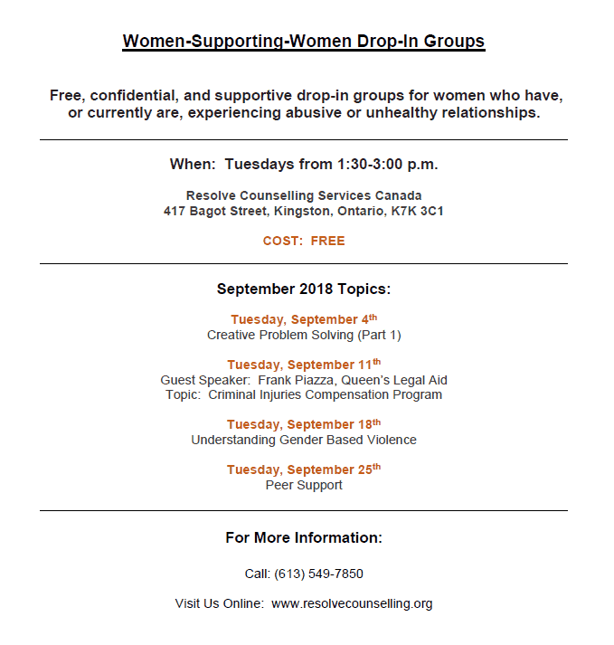 September Women's Poster PDF version