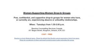 Women-Supporting-Women Drop-In Group